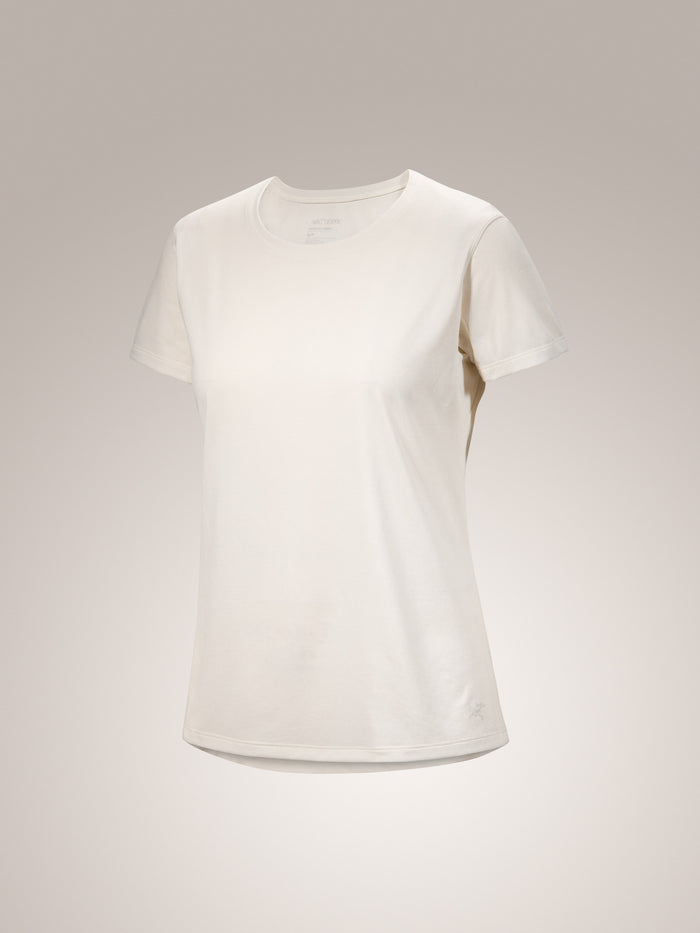 Taema Crew Neck Shirt SS Women's Arctic Silk Heather - Arc'teryx Australia