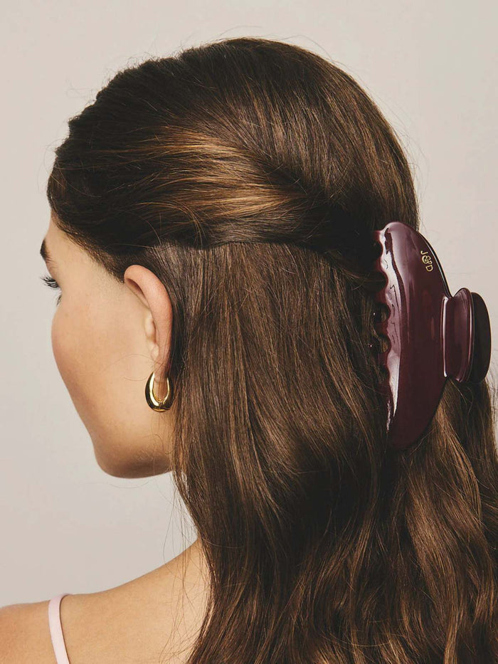 Tash Hair Clip - Merlot