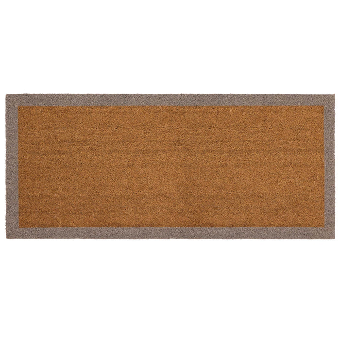 Coir Border Taupe Runner with a grey border.