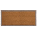 Coir Border Taupe Runner with a grey border.