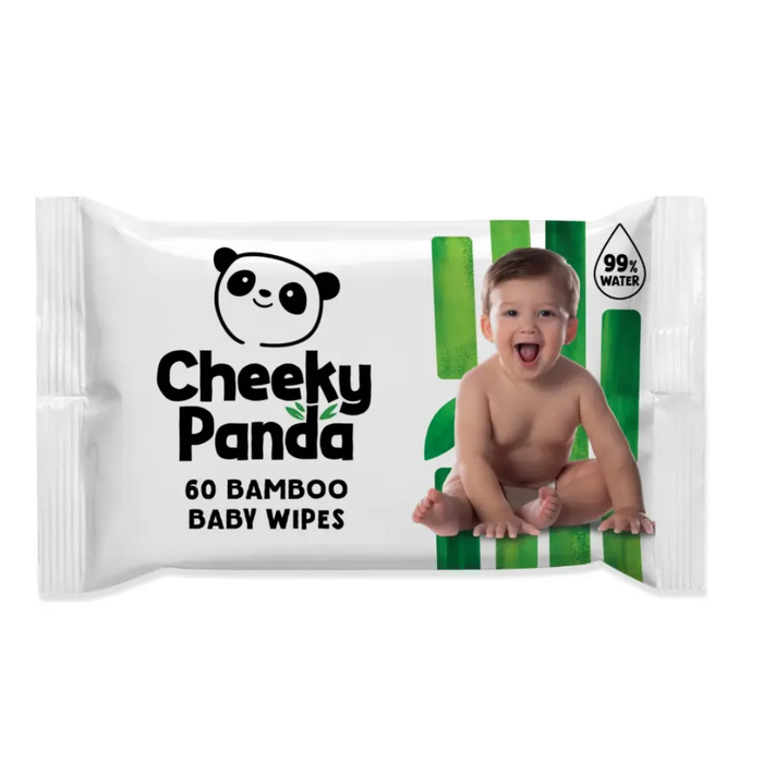 The Cheeky Panda Biodegradable Bamboo Baby Wipes 60s