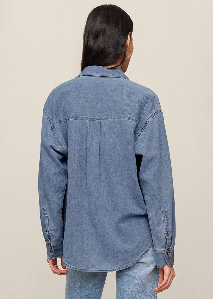 The Perfect Twill Button Up - Classic Indigo