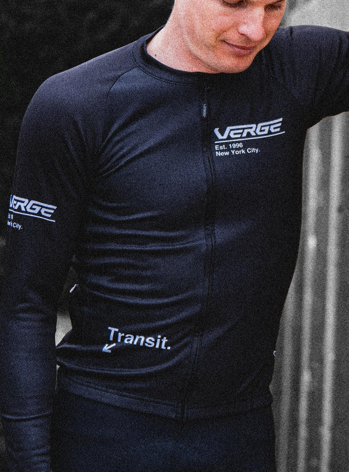 THERMAL LS JERSEY - WOMEN - BLACK TRANSIT