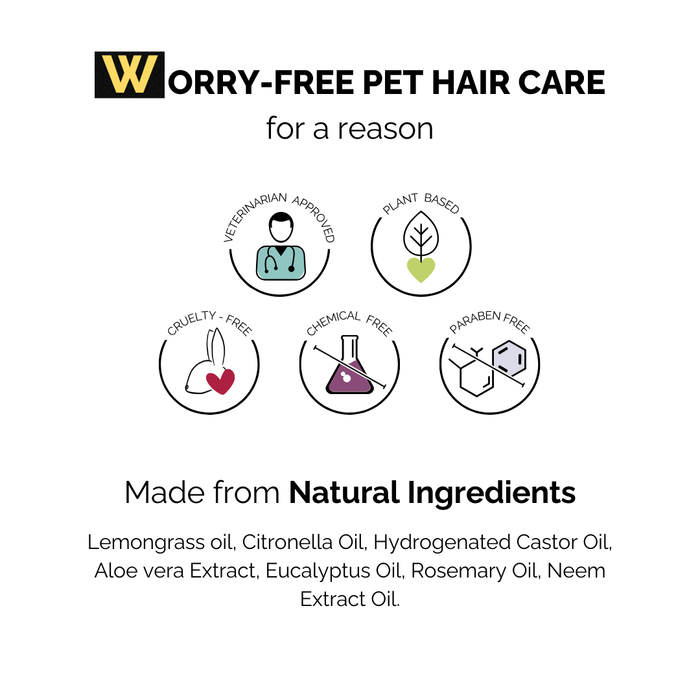 Moe Puppy Anti-tick spray bottle, worry free pet hair care made from natural ingredients