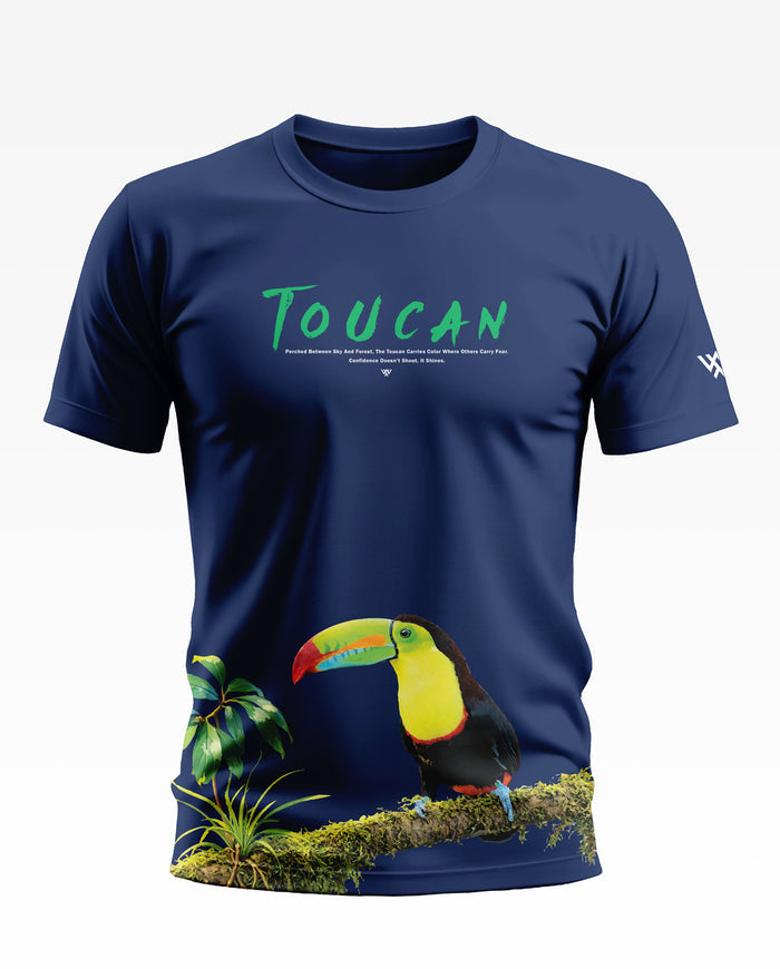 Toucan Between Sky And Forest Cotton T-shirt