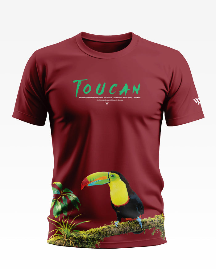 Toucan Between Sky And Forest Cotton T-shirt