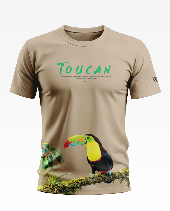 Toucan Between Sky And Forest Cotton T-shirt
