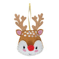 Trimits Felt Decoration Kit Christmas Star, 9x12cm, Includes Felt Shapes, Stuffing, Beads, Sequins, Thread, and Pom Poms