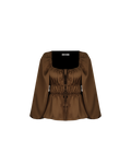 UMA SATIN BLOUSE BRONZE