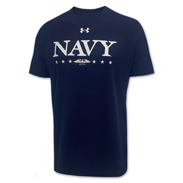 Under Armour Navy Eagle Cotton T-Shirt (Navy)