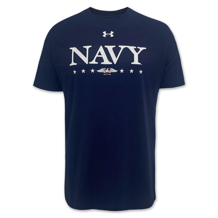Under Armour Navy Eagle Cotton T-Shirt (Navy)