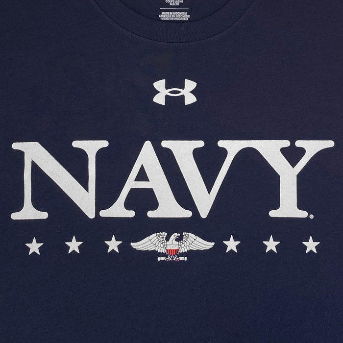 Under Armour Navy Eagle Cotton T-Shirt (Navy)