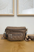Undone Quilted Nylon Belt Bag With Pouch