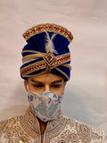 Unisex Designer Abstract Faded Floral & Retro Pattern Cloth Face Masks
