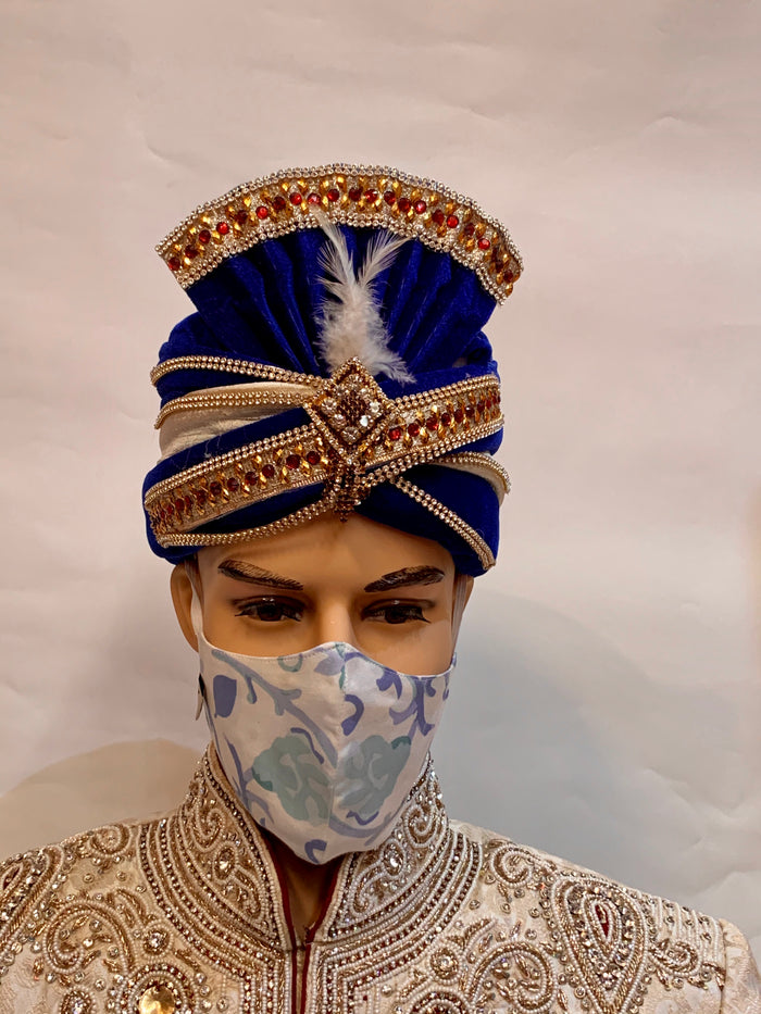 Unisex Designer Abstract Faded Floral & Retro Pattern Cloth Face Masks