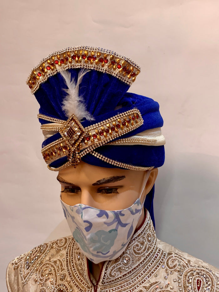 Unisex Designer Abstract Faded Floral & Retro Pattern Cloth Face Masks