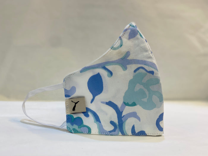 Unisex Designer Abstract Faded Floral & Retro Pattern Cloth Face Masks