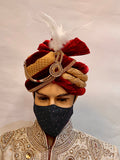 Unisex Designer Independence Blue With Small Pine Trees Printed Cloth Face Masks