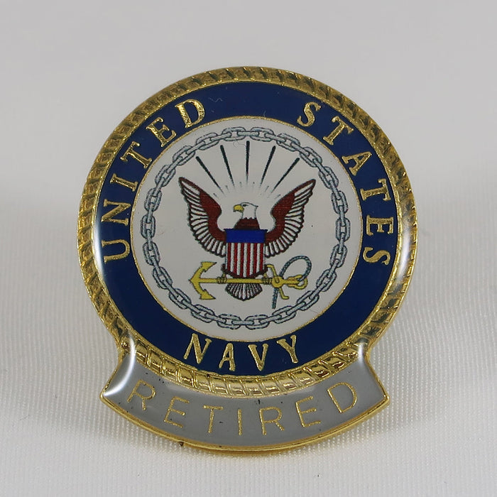 UNITED STATES NAVY RETIRED LAPEL PIN 1
