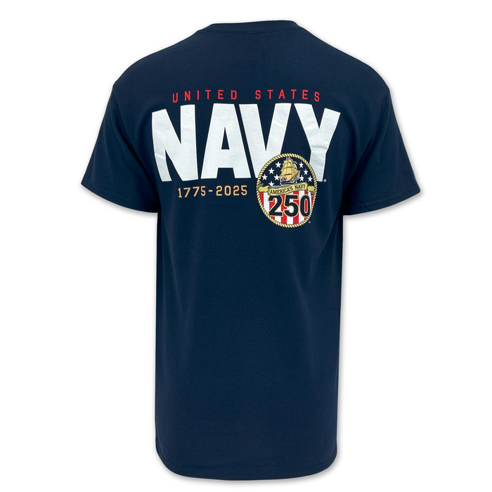 U.S. Navy 250th Anniversary T-Shirt (Navy)