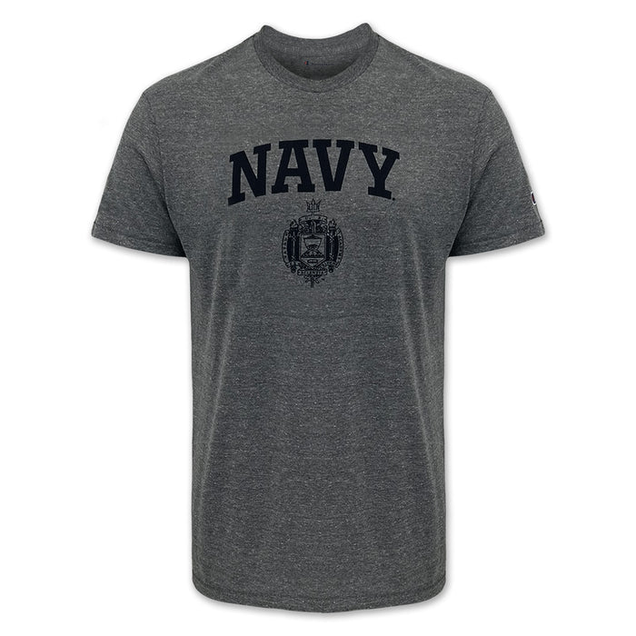 USNA Issue Champion T-Shirt (Gunsmoke Heather)
