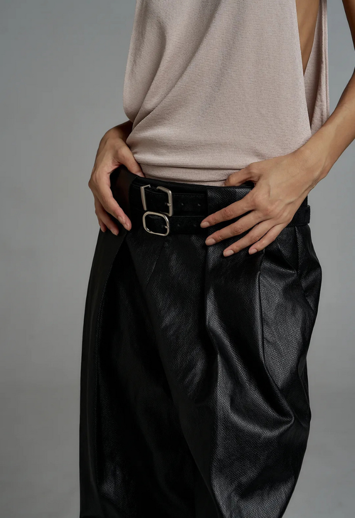 Vegan leather pants