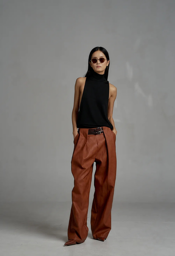 Vegan leather pants