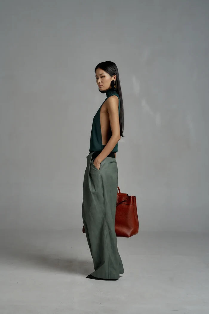 Vegan leather pants
