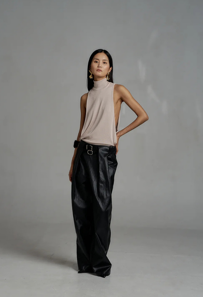 Vegan leather pants