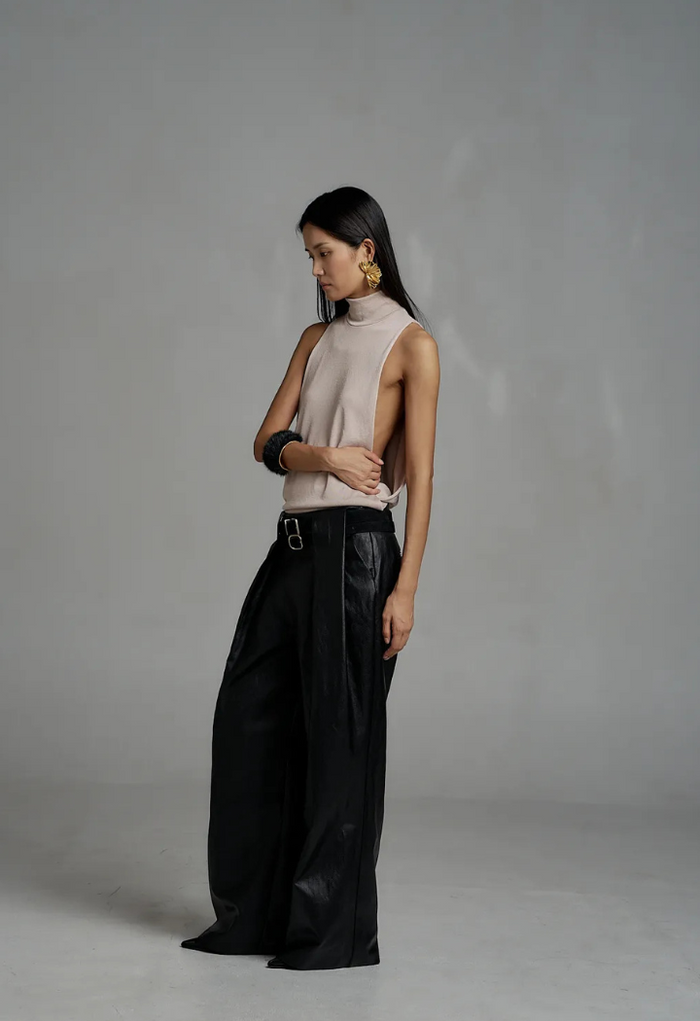 Vegan leather pants