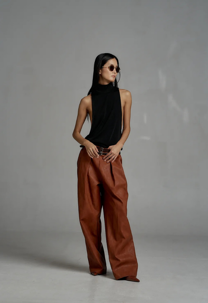 Vegan leather pants