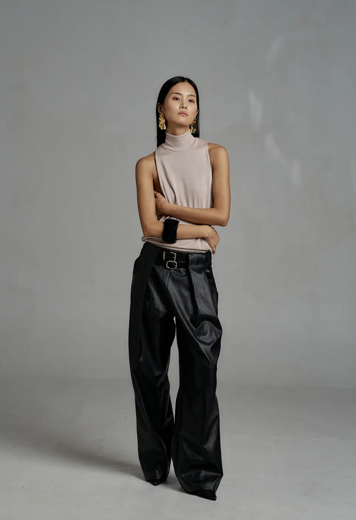 Vegan leather pants