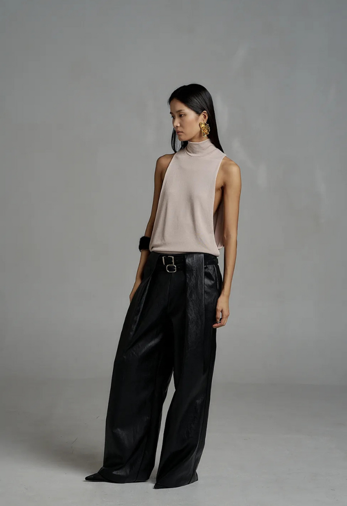 Vegan leather pants