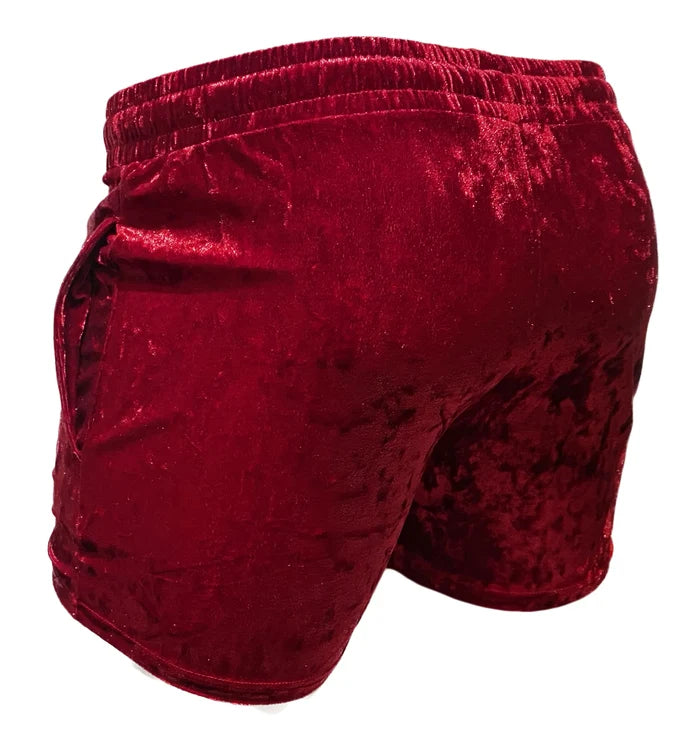 VELVET POCKET SHORTS