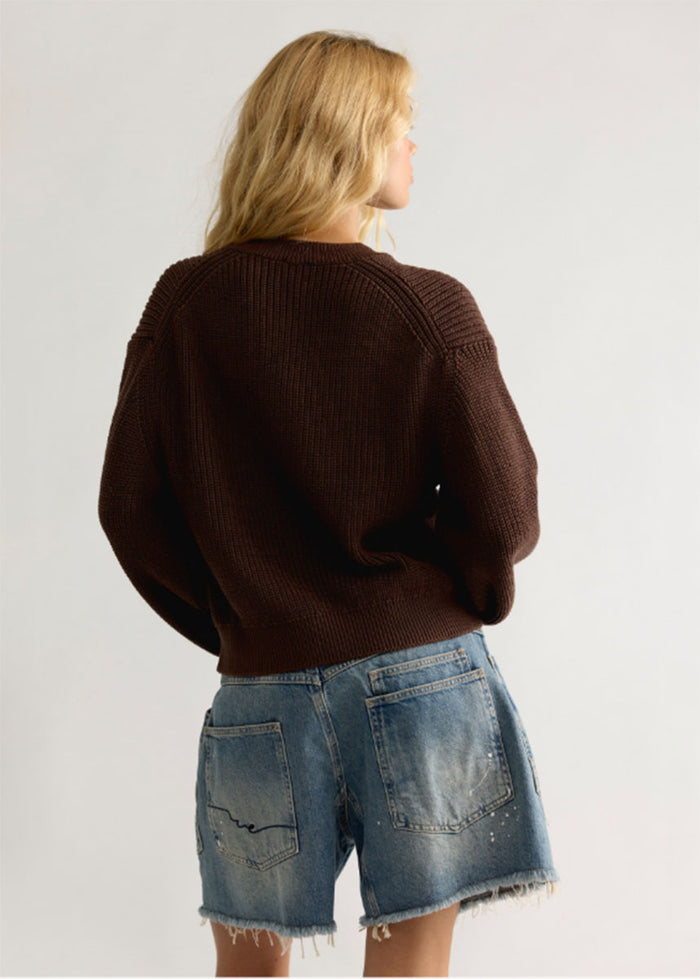 Vienna Cardigan - Coffee Bean