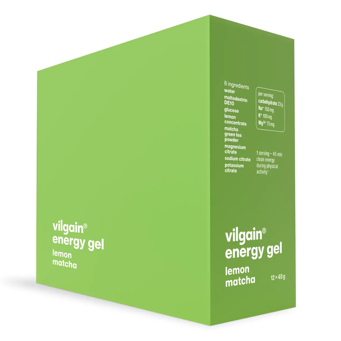 Vilgain Energy Gel Lemon Matcha 12 x 40g
