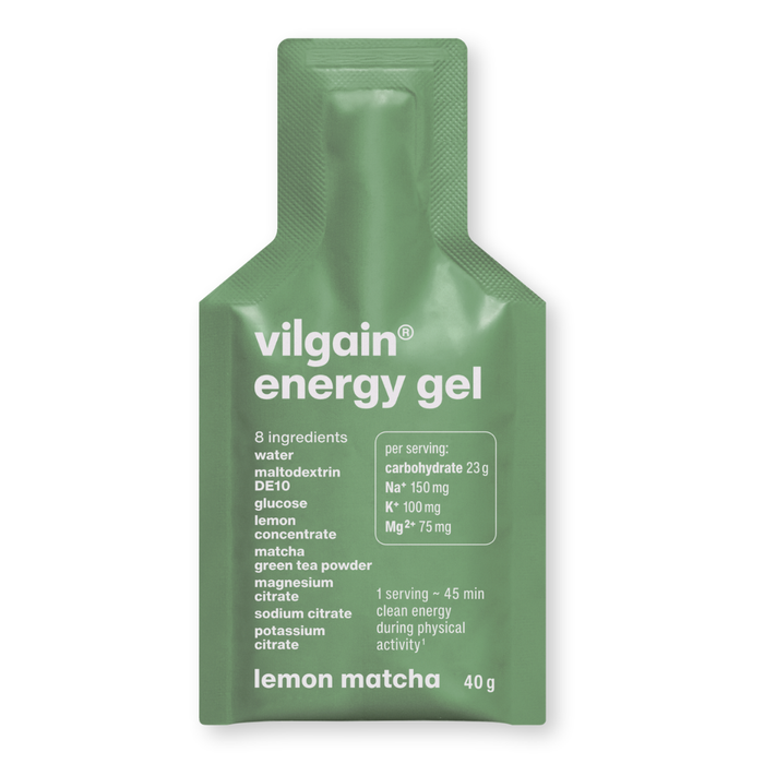 Vilgain Energy Gel Lemon Matcha 12 x 40g