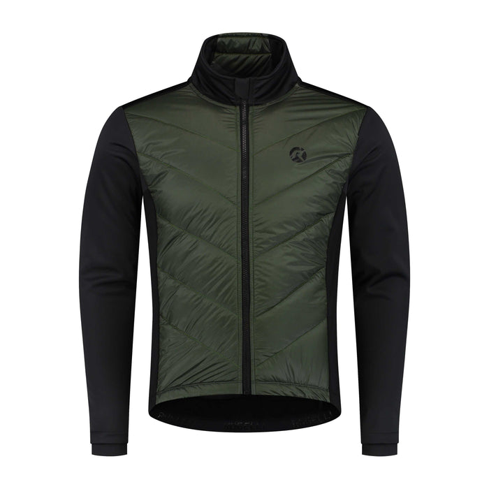 Rogelli Wadded II fietsjack heren groen voorkant.