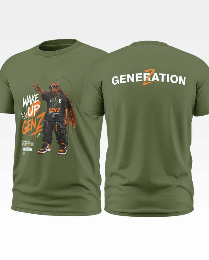 Wake Up GenZ Cotton T-shirt