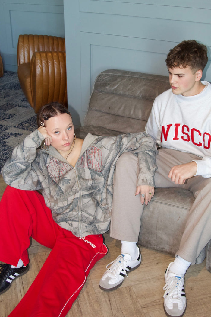 Wisconsin Rhinestone Full Zip