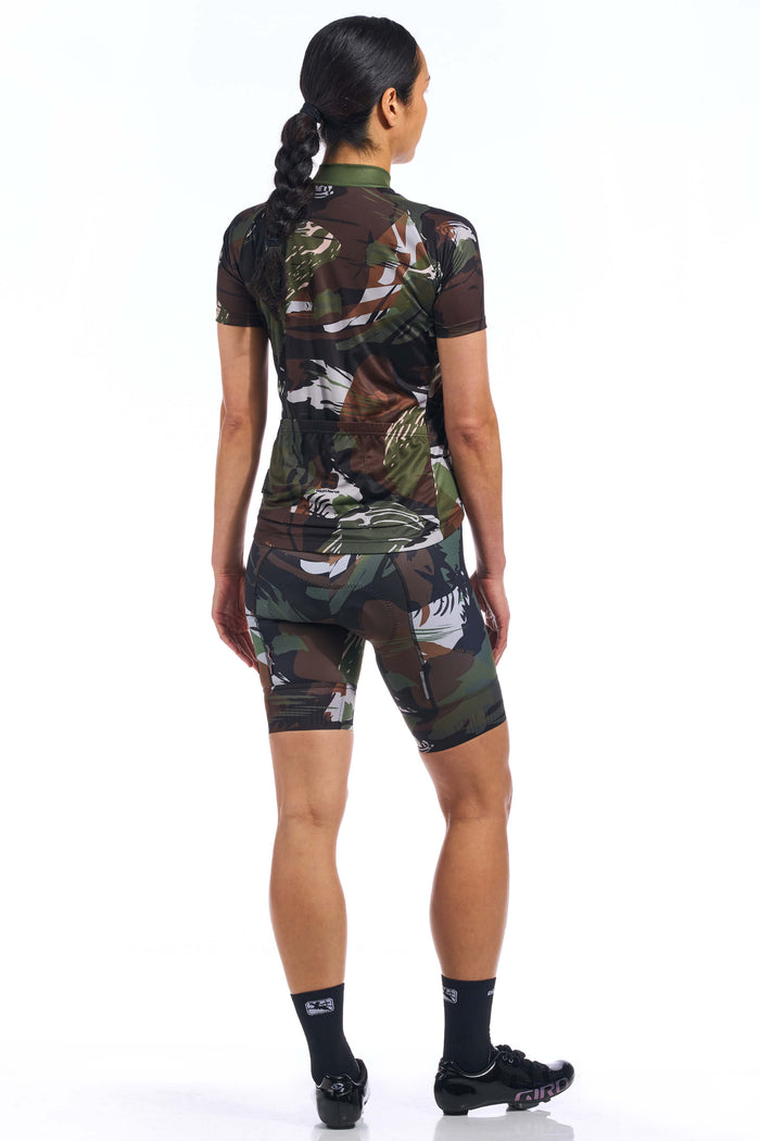Women's Brush Camo Vero Pro Jersey by Giordana Cycling, , Made in Italy