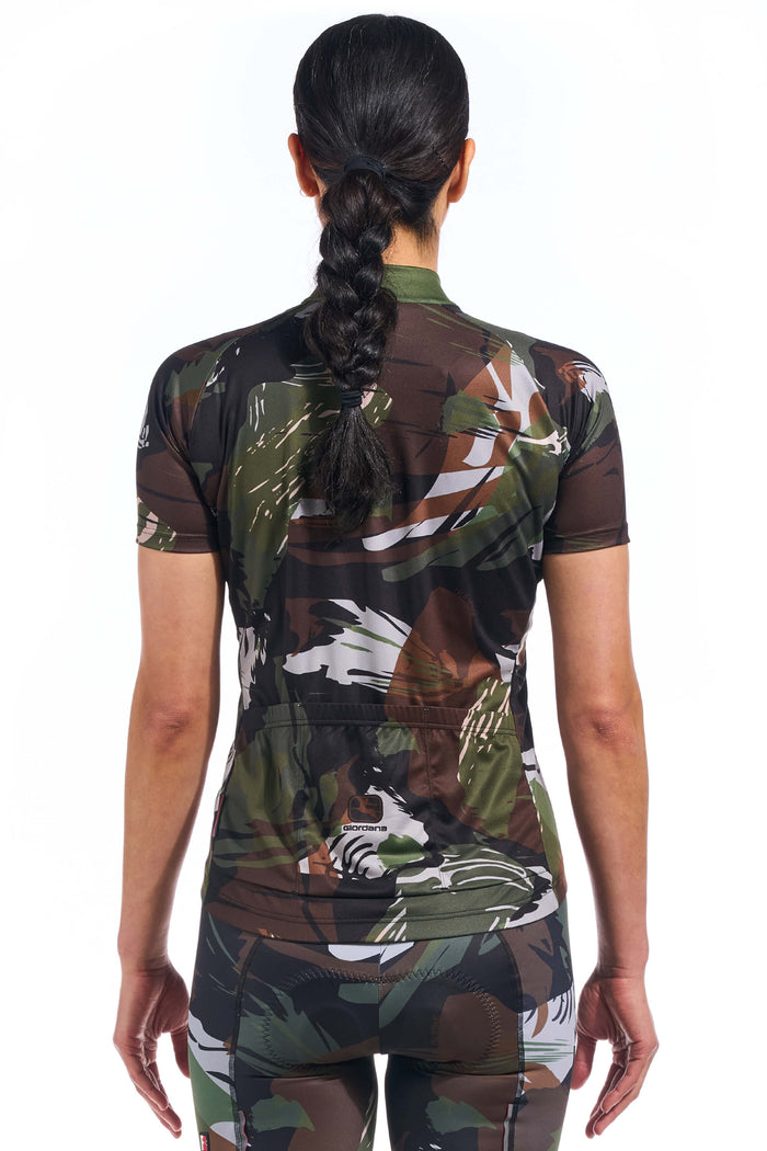Women's Brush Camo Vero Pro Jersey by Giordana Cycling, , Made in Italy