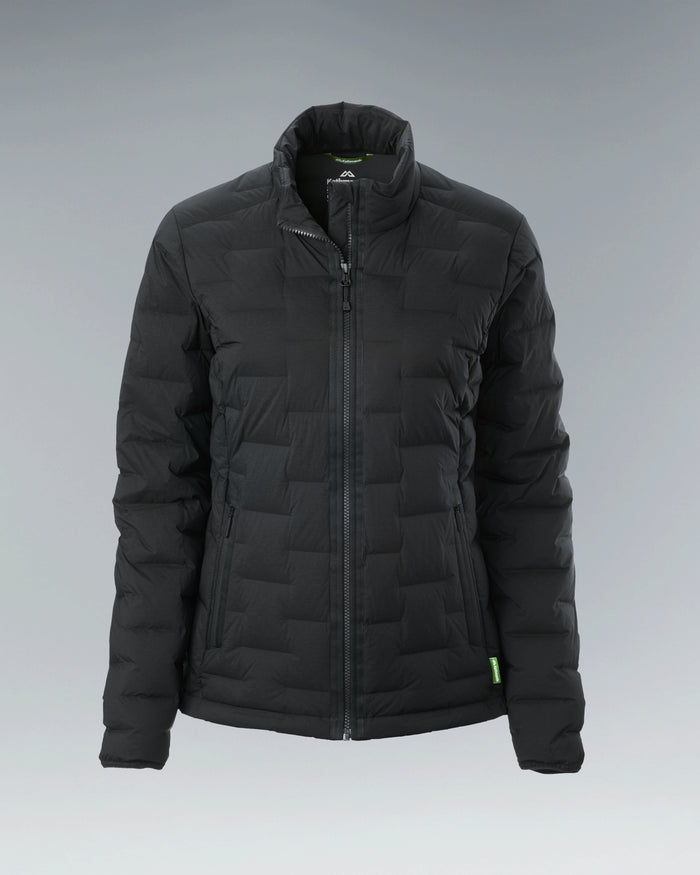 Women's Federate Stretch Down Hooded Jacket - Black