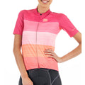 Women's Moda Sweet Escape Tenax Pro Jersey by Giordana Cycling, PINK/ORANGE, Made in Italy