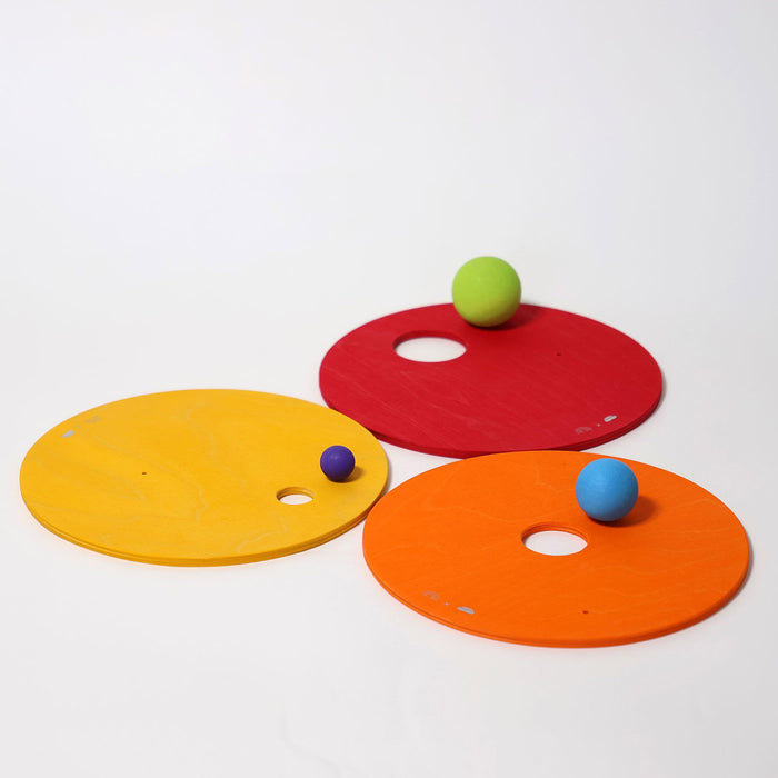 Wooden Grimms x Stapelstein Rolling Discs - Warm Classic
