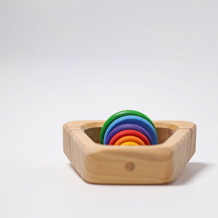 Wooden Rainbow Rattle Pyramid