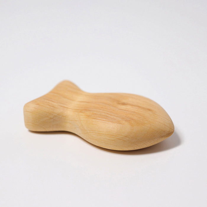 Wooden rattle fish with precious stones