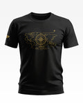 World Map With Compass Cotton T-shirt