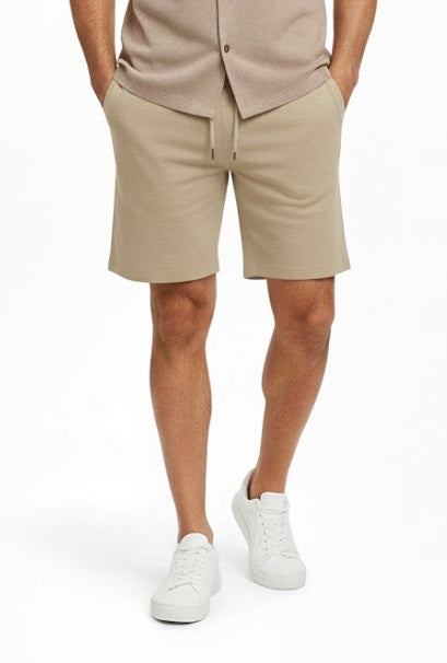Woven Jacquard Texture Regular Fit Shorts