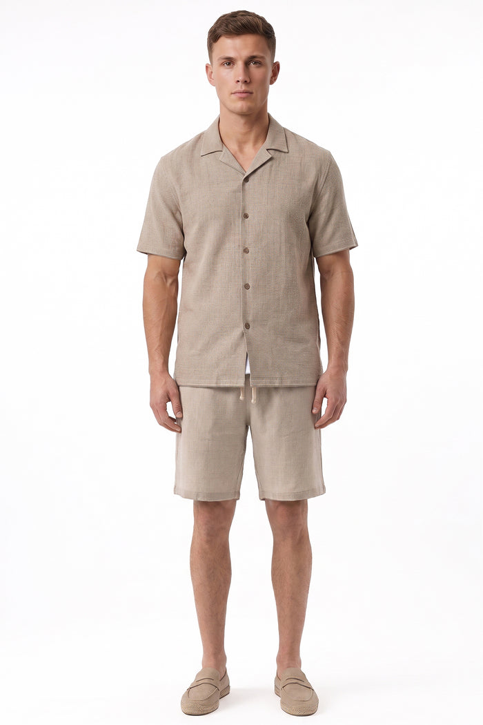 Woven Jacquard Texture Regular Fit Shorts